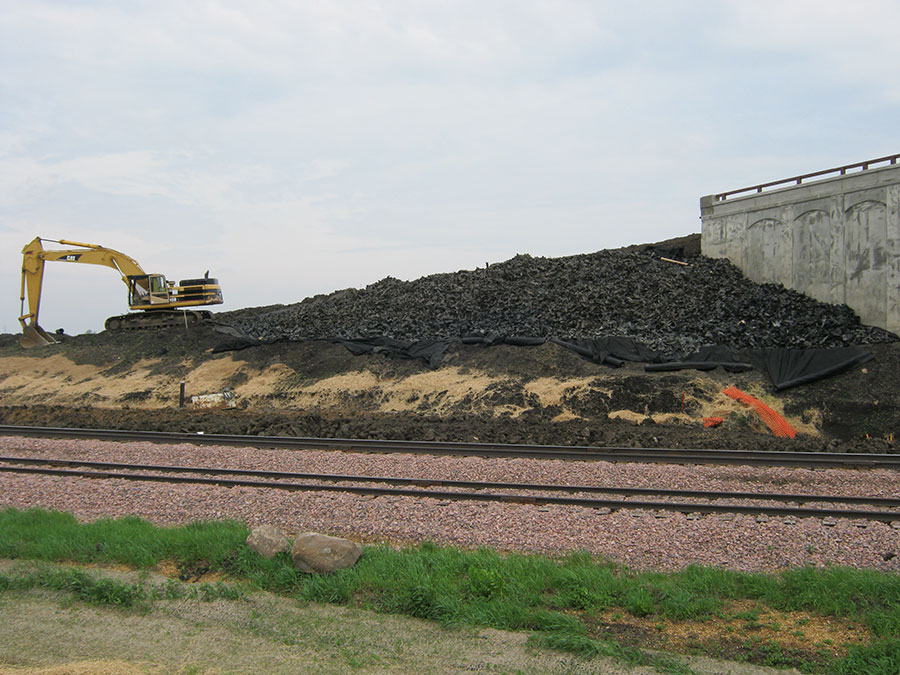 Bridge Embankment First State Tire Recycling